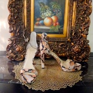 Vince Camuto Snake Print Sandals